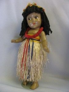 13 IDEAL Shirley Temple c1935 HURRICANE = Brown MARAMA Hawaiian 