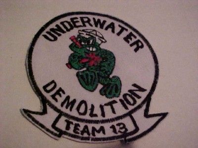   UDT  13 FROGMAN SHOULDER   POCKET PATCH NICE BEST ON   