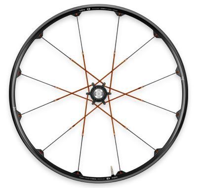 NEW CRANK BROTHERS IODINE 3 26 BLACK/ORANGE WHEELSET 20mm FRONT 