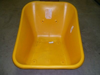 AMES BP8 TRUE TEMPER POLY WHEELBARROW 8 CF TUB MUD MORTAR PAN 