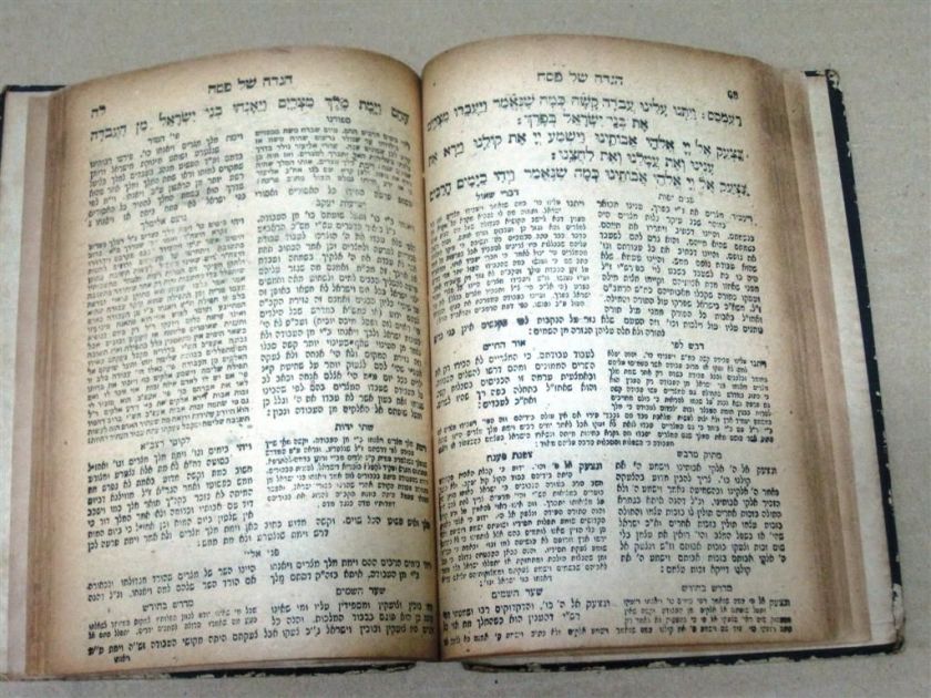 Holocaust Refugees Hassidic Haggadah Shanghai 1946 [Judaica Hebrew 