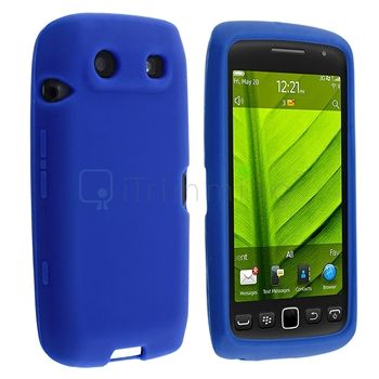   Blue Silicone Soft Skin Gel Case For Blackberry Torch 9850 9860  