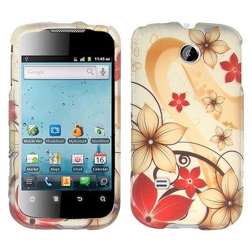 Red Flowers Hard Case Phone Cover Huawei Ascend II 2  