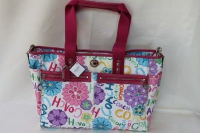 COACH DAISY FLORAL MULTI TOTE DIAPER BAG/BEACH BAG/LAPTOP BAG MULTI 