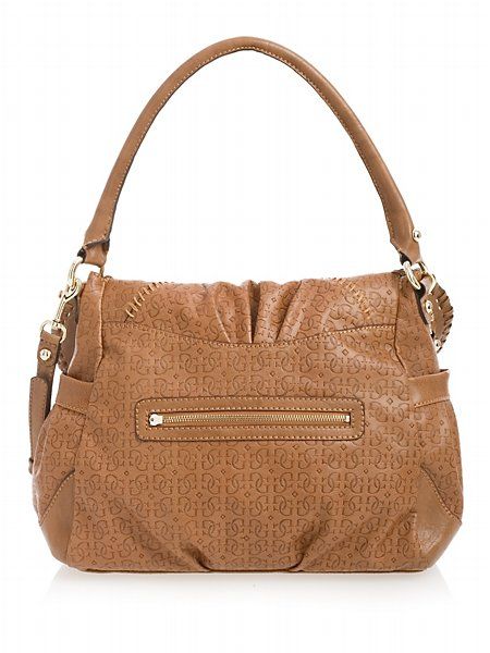 GUESS COWGIRL LARGE MESSENGER FLAP BROWN 2010  
