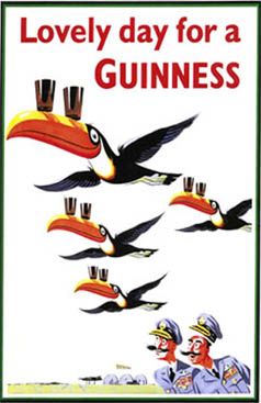 Nice Guinness Ad  Poster 11 by 17 glossy  