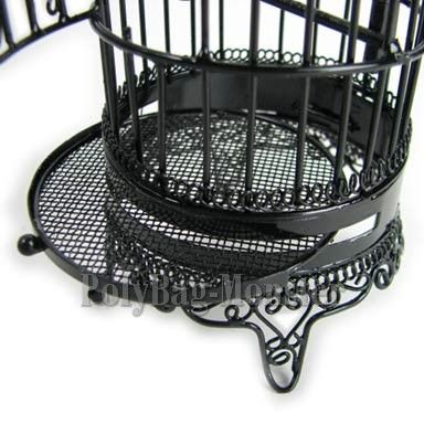 Miniature Black Birdcage Earring Jewelry Display #17  