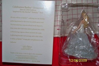 HALLMARK CELEBRATION BARBIE 2008 SE ORNAMENT MIMB  