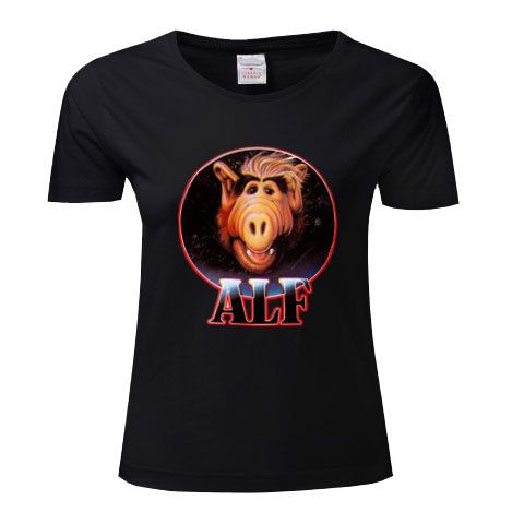 Alf Ladies Retro T Shirt 80s Nostalgia TV Characters  