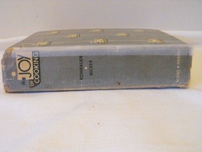 1953 Joy of Cooking Cookbook by Irma Rombouer & Becker  