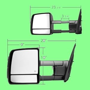 TOYOTA TUNDRA 2009 2010 POWER SIGNAL TOWING TOW MIRROR  