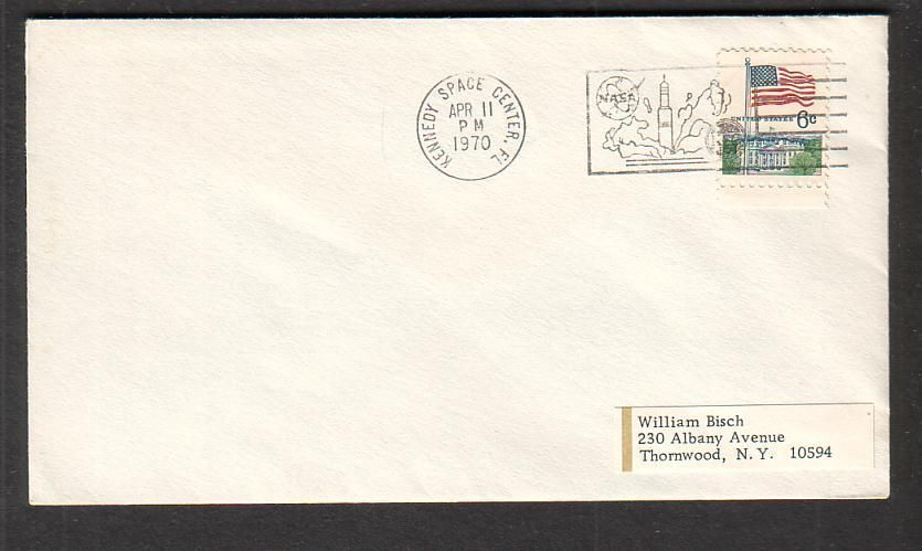 1970 cachet cover Apollo 13 launch Kennedy Space Center  