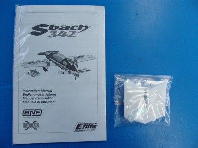 flite UMX Sbach 342 Ultra Micro R/C RC Airplane BNF PARTS Brushless 