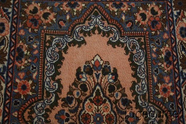 FLORAL PINK 2X3 SAROUK PERSIAN ORIENTAL AREA RUG CARPET  