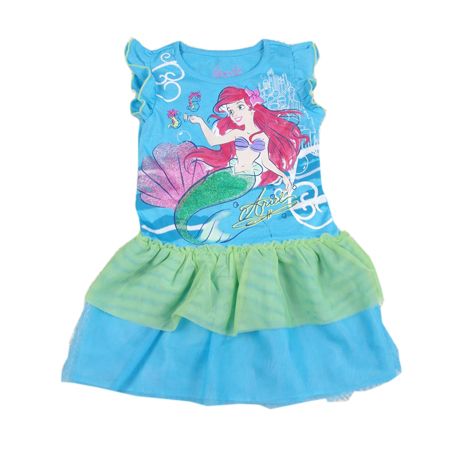 Blue Girls Ariel Costume Fairy Summer Dress Skirt Tutu SABG01  