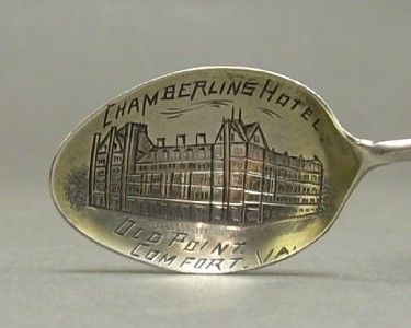 Chamberlins Hotel VA Sterling Silver Souvenir Spoon  