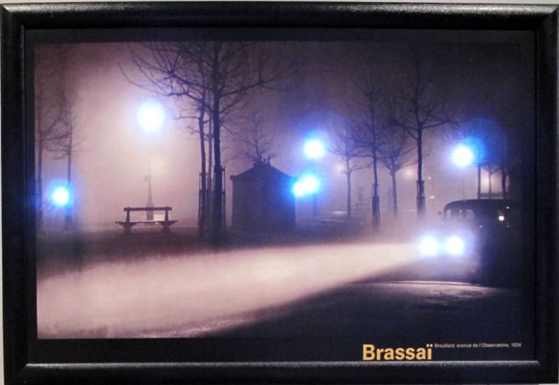 12 X 18 Brassai Black & White   LED Lights Picture.  