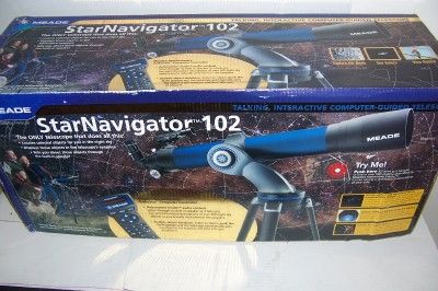   Star Navigator 102 Refracting Telescope With AudioStar And Astronomer