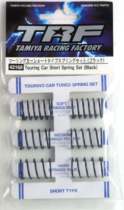 Tamiya 42168 TRF Touring Car Short Spring Set (Black)  