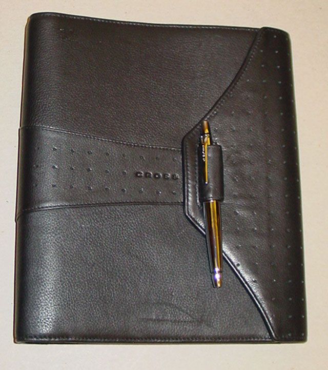 CROSS AUTOCROSS LEATHER COLLECTION PEN & ORGANIZER NIB  