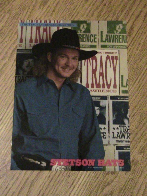 STETSON HAT ADVERTISEMENT TRACY LAWRENCE COWBOY AD  