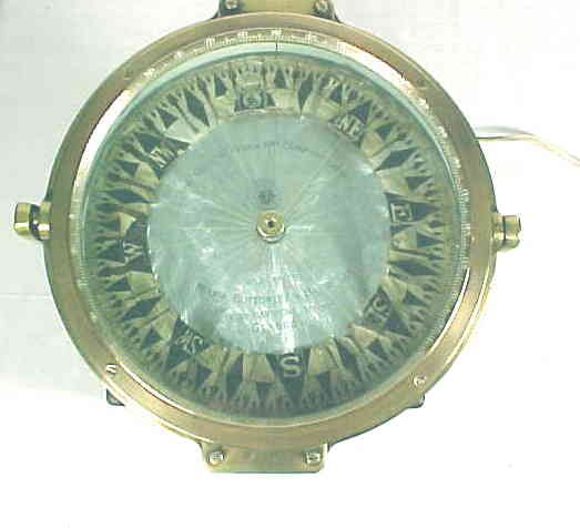 KELVIN BOTTOMLEY & BAIRD GLASGOW SHIPS COMPASS 1920  