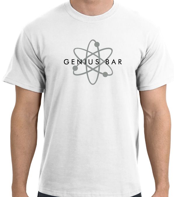 Apple Store Genius Bar Cool Molecular Logo T Shirt  