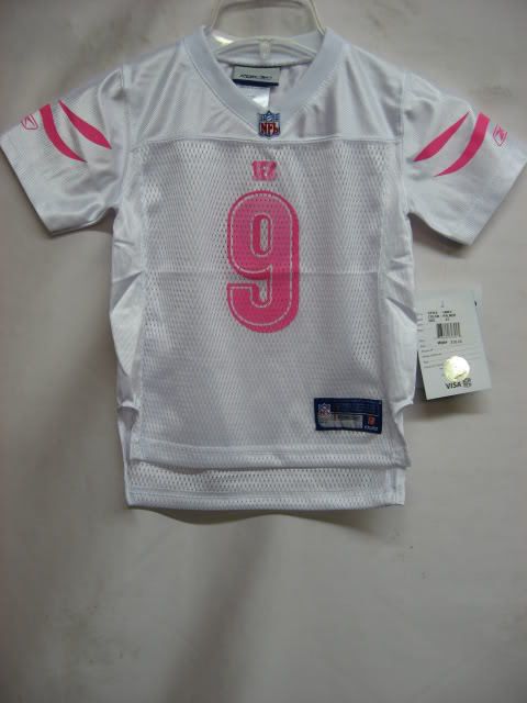 Bengals Carson Palmer PINK NFL Toddler Jersey Size 3T $  