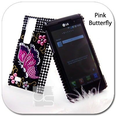 BLING Rhinestone Hard Skin Case LG Thrill 4G P925  