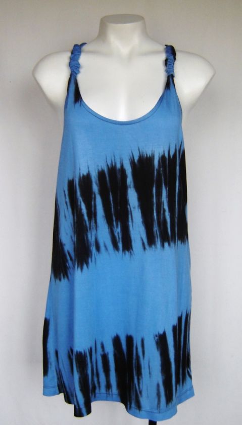 Tie Dye FESTIVAL Beachwear Razor Back Straight Hem Top Sz 10   16 Au 