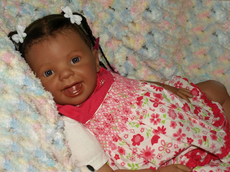 Custom Reborn Ethnic Toddler Donna Rubert Ladybug by Precious Newborns 