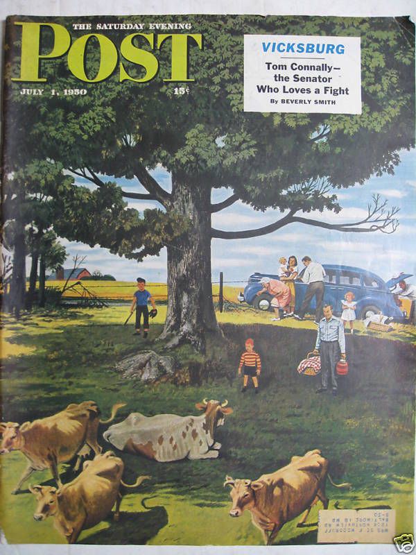 Saturday Evening Post   July 1,1950 *Dohanos* ADS  