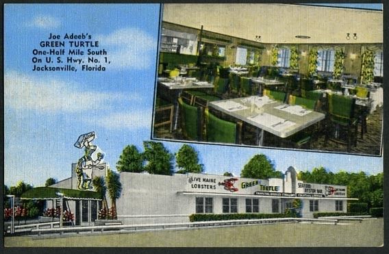 GREEN TURTLE Restaurant LINEN AD Jacksonville Florida  