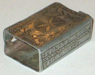 THIS MATCH BOX HOLDER MADE FROM ALLOY AND INTRICATELY ENGRAVED TO A 