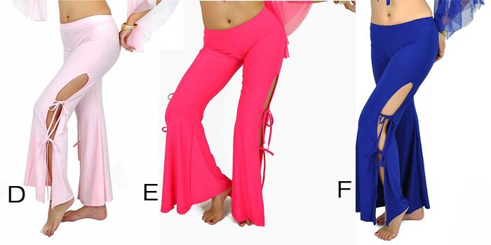 Sexy belly dance Side Bind trousers pants 9 colours  