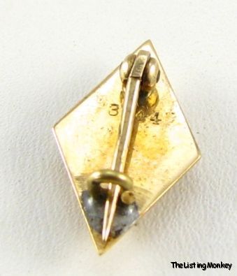 SIGMA ALPHA EPSILON   fraternity 14k Gold PIN BADGE  