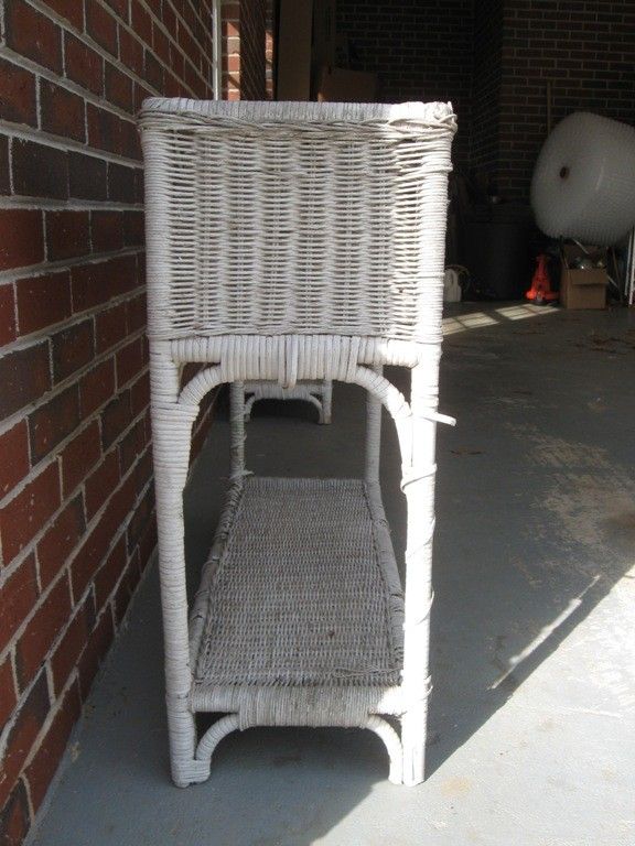   Wicker Plant Stand Planter Shabby Standing   Pickup Atlanta  