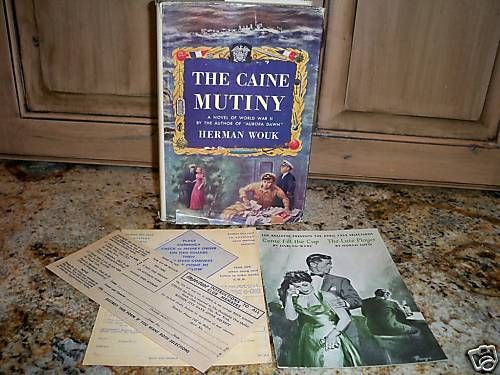 The Caine Mutiny Herman Wouk 1951 book club edition  