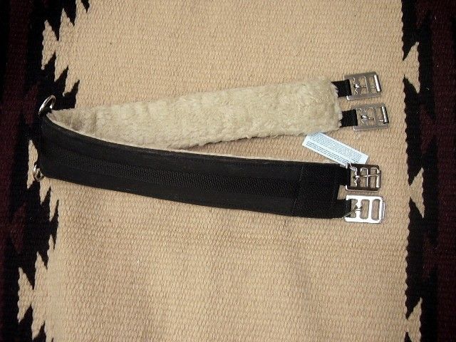 41 Fleece Lined Nylon Web Girth English Horse Tack  