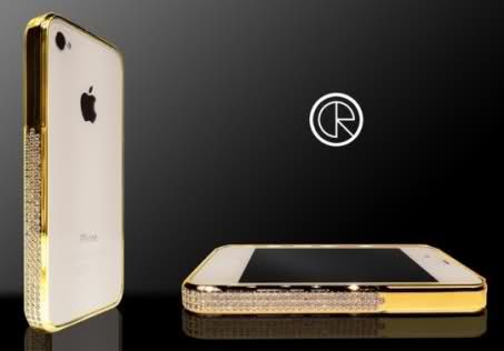   GOLD iPhone 4/4s Designer Luxury Metal BLING Case Bumper LV007  