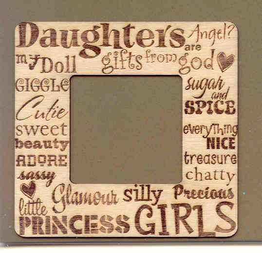 Go West Studios Daughters are Gift From God Wood Frame Scrapbooking 