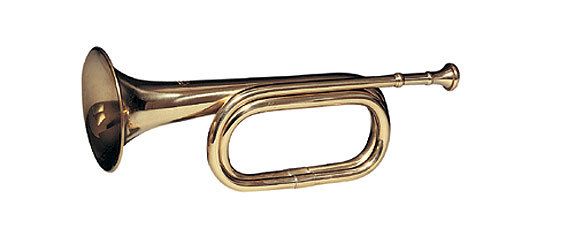 BRASS CAVALRY BUGLE 13  LONG  