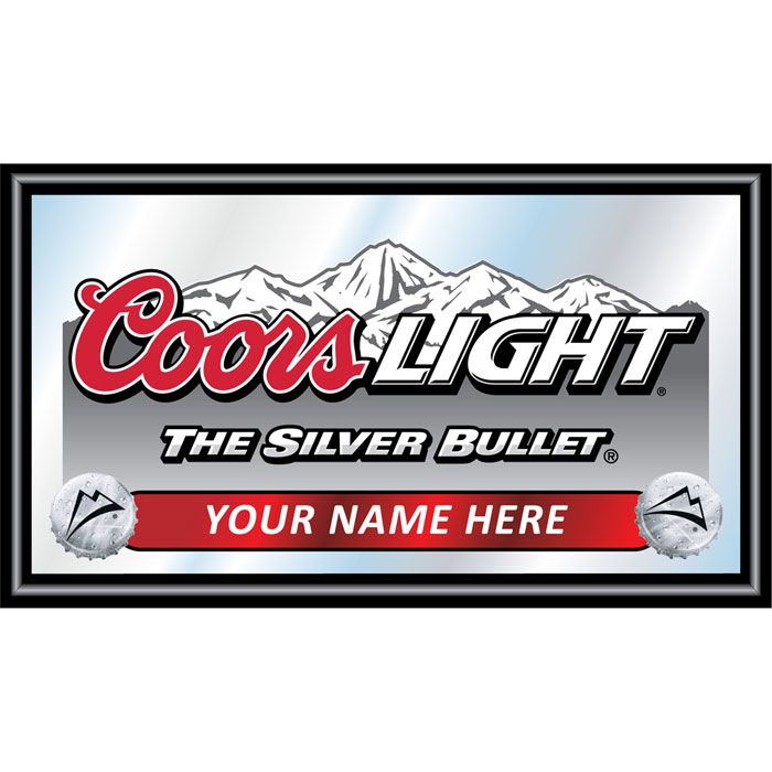 COORS LIGHT, The Silver Bullet, Bar/Game Room Mirror  