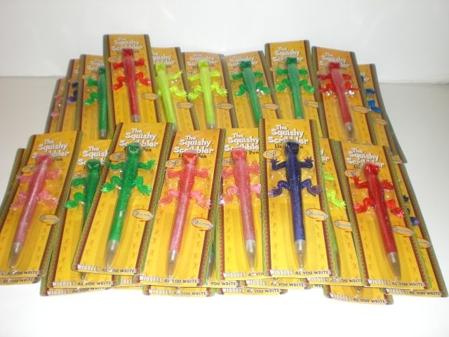 149pcs WHOLESALE LOT OF SQUISHY SCRIBBLER LIZARD PEN  