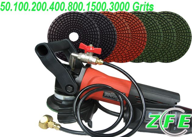 Wet Polisher / Grinder & Granite Diamond Polishing Pads  