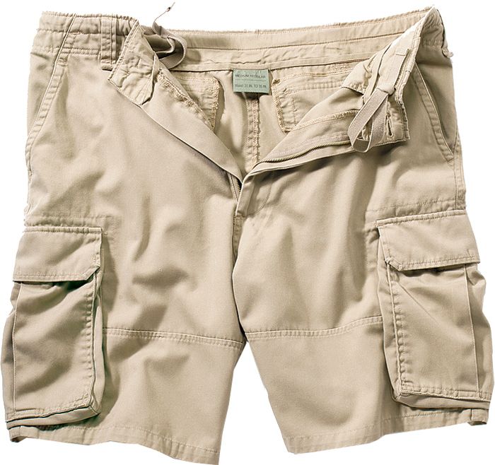 Khaki Vintage Paratrooper Cargo Shorts  