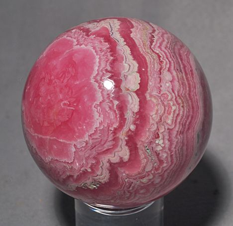   Pink Rhodochrosite 2.9 Crystal Sphere from Argentina  