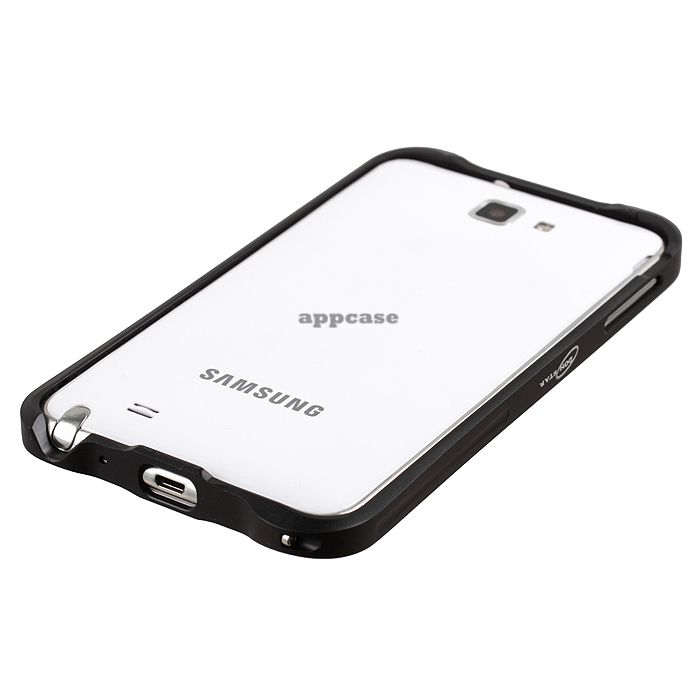 Duralumin Black Bumper Case Cover For SAMSUNG Galaxy Note I9220 N7000 