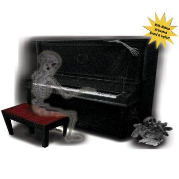 HALLOWEEN PIANO WALL SOUNDS & LIGHTS PROP DECOR  