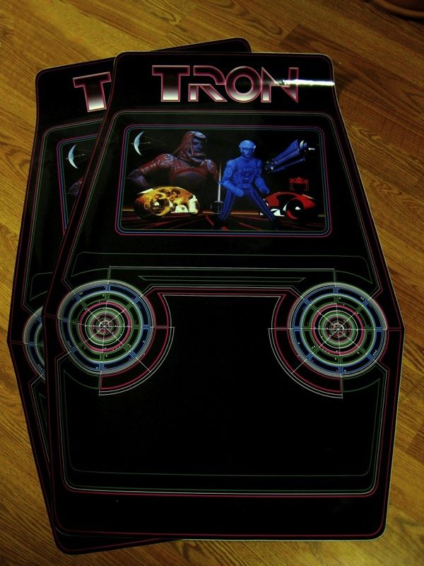 Tron Arcade Side Art Sideart Set Both  